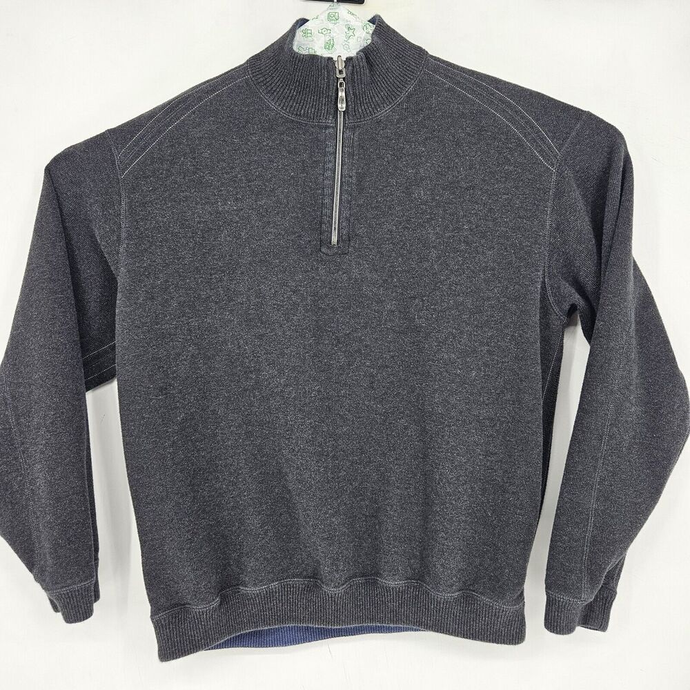 Tommy Bahama Flip Coast Reversible Sweater Mens Large Long‎ Sleeve Pullover L